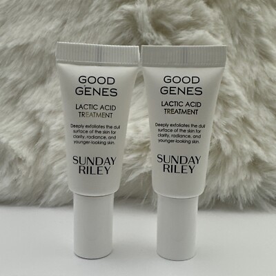 2 Pc - Sunday Riley Good Genes Lactic Acid - Sample Size 0.17 fl.oz / 5ml Each