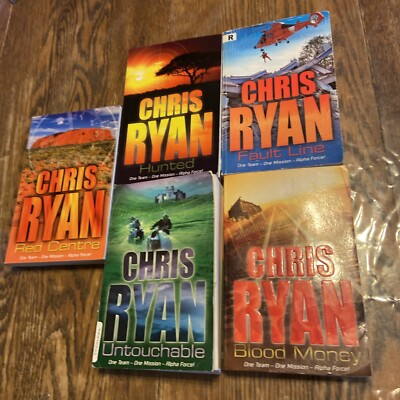 Chris Ryan Alpha Force Lot Of 5 Different Paperbacks G To VG Condition