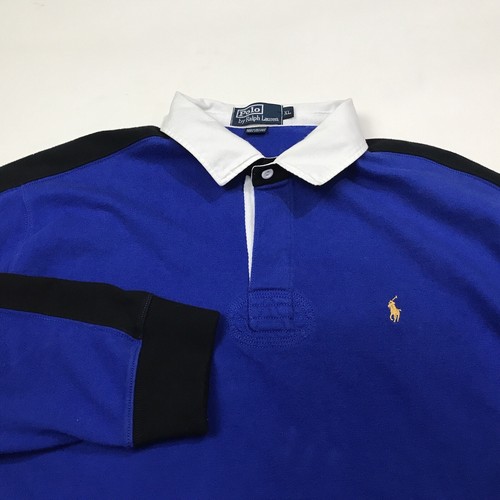 Polo Ralph Lauren Rugby LS Shirt Men's Blue Black Striped