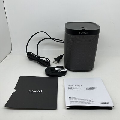 Sonos Play 1 SBVRM007 Compact Wired LAN  Speaker Tested With Power Cable