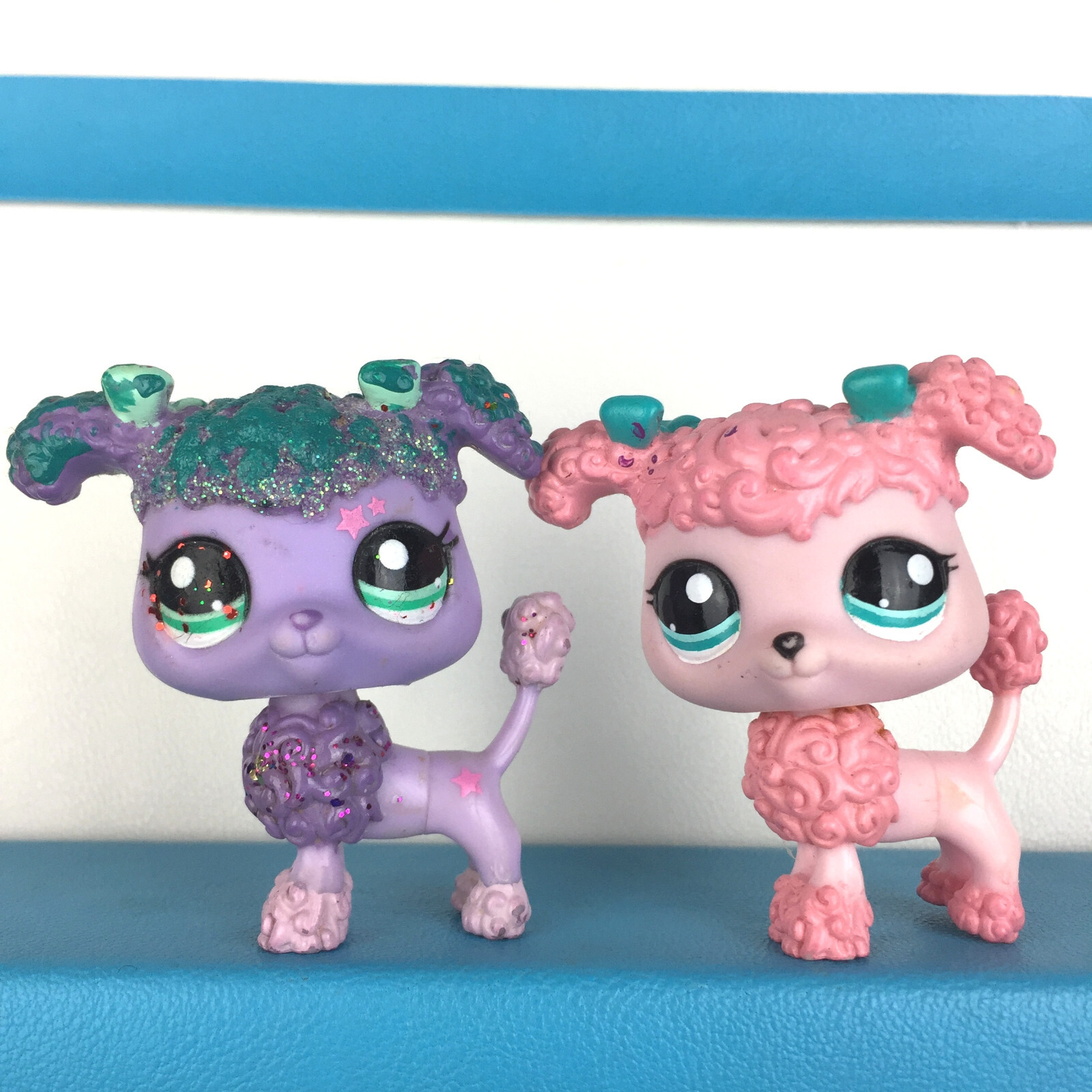 Authentic Lot 2 Littlest Pet Shop 1956 + 2267 Poodle Dog