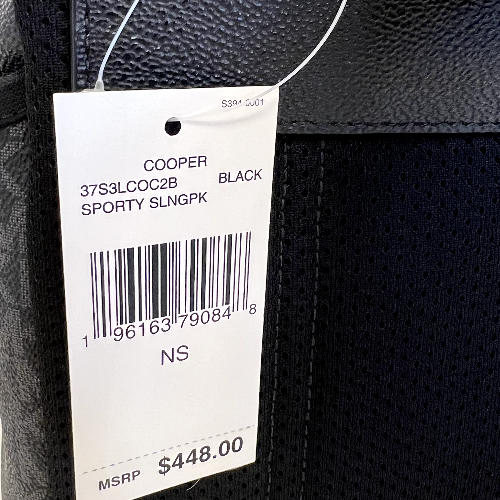 Michael Kors Cooper Sporty Slingpack Backpack MK Black
