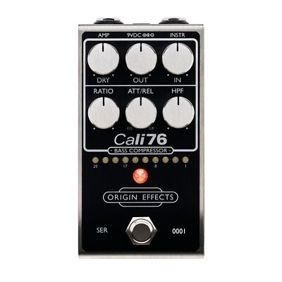 Origin Effects Cali76 Bass Compressor Bass Effect Pedal, Black