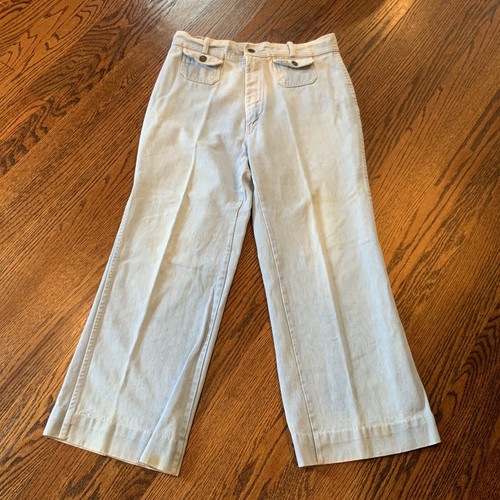 Vintage 70s Sears Super High Waist Bell Bottoms Wide Leg