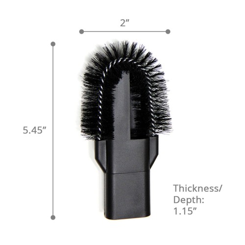 MaximalPower 25" Long Crevice Tool for Vacuum 1.25" Hose Detachable Brush Head