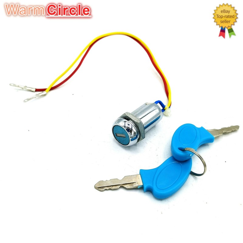 2 WIRE KEY IGNITION SWITCH KEYS LOCK FOR ELECTRIC MOTORCYCLE SCOOTER