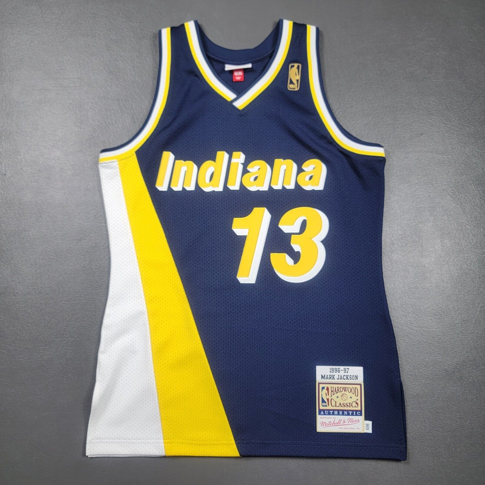 100% Authentic Mark Jackson Mitchell & Ness NBA Knicks