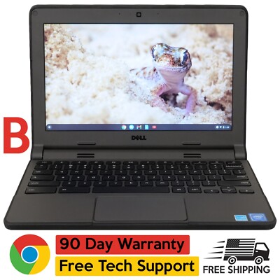 Dell Chromebook 3120 11.6'' Laptop Intel Celeron 2.16GH 16GB SSD 4GB RAM B-Grade