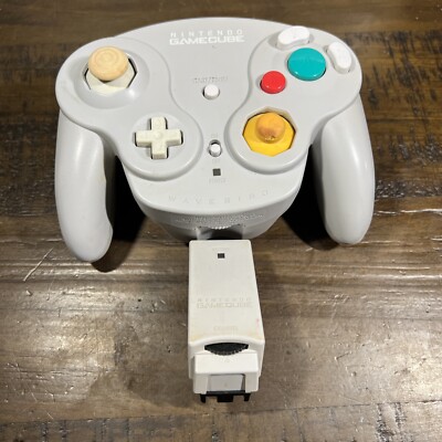 Official Nintendo GameCube Wireless Wavebird Controller W/ Receiver Dongle OEM