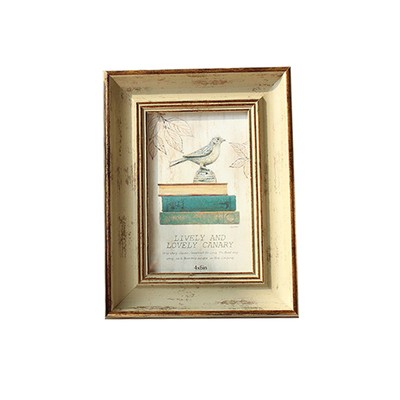 Photo Stand Retro Style Decorative Table Top Display Photo Frame Desktop