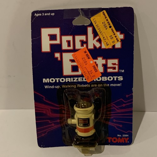 NEW Pocket Bots Rare Vintage 1984 Tomy Wind-Up Walking Robot