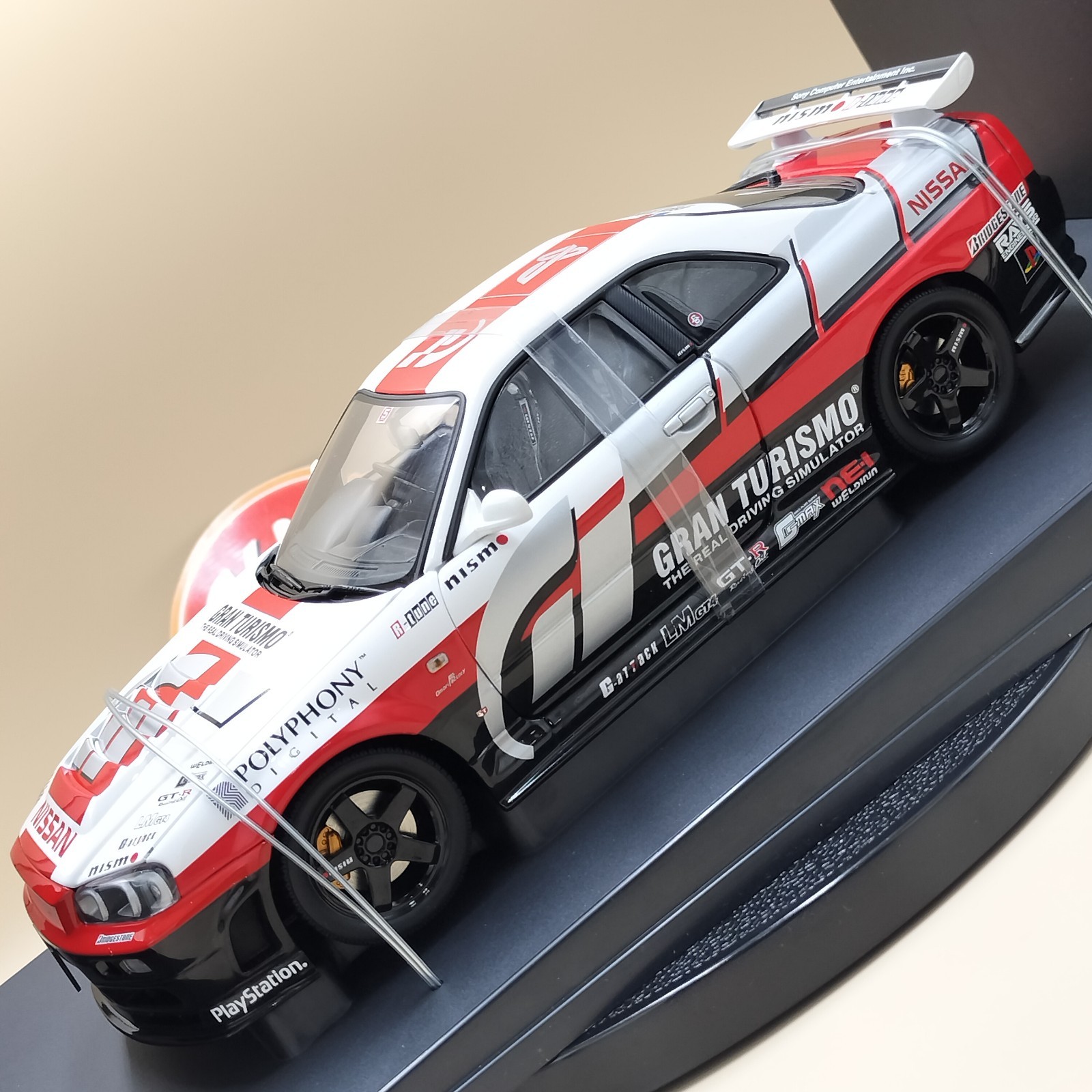 【未使用】AUTOart グランツーリスモ GT-Ｒ（Ｒ34）1/18 AUTOart 1/18 Nissan Skyline GT-R R34 Gran Turismo 2002