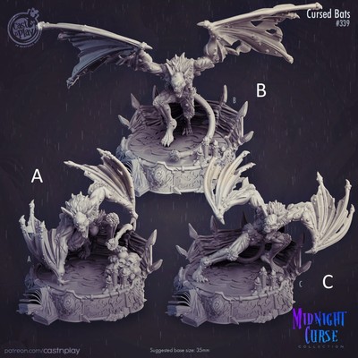 Midnight Curse by Cast N Play 3D Printed DnD Resin Minis