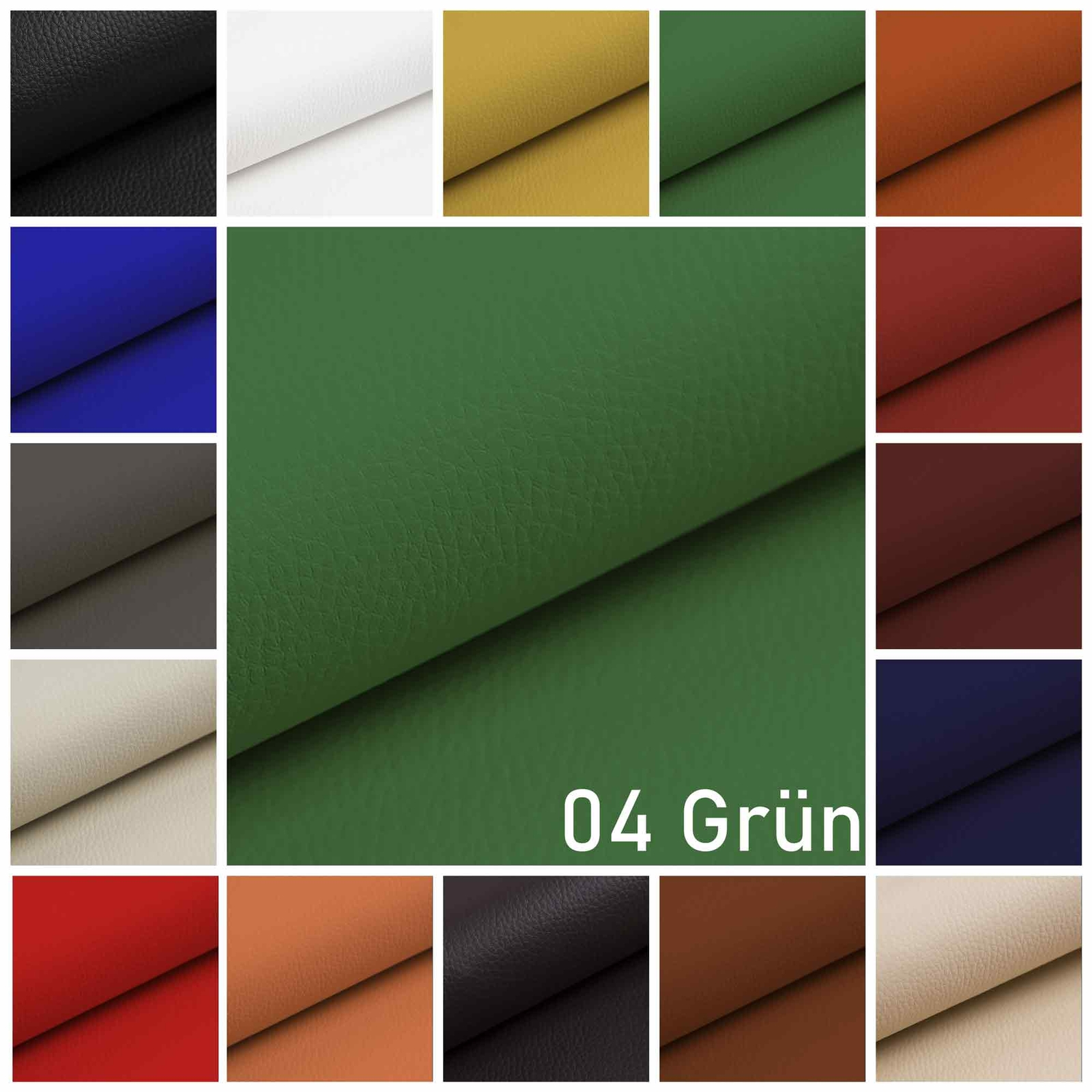 Bootsleder Boots Kunstleder Meterware Bootssitze Boot Steuerstuhl grün