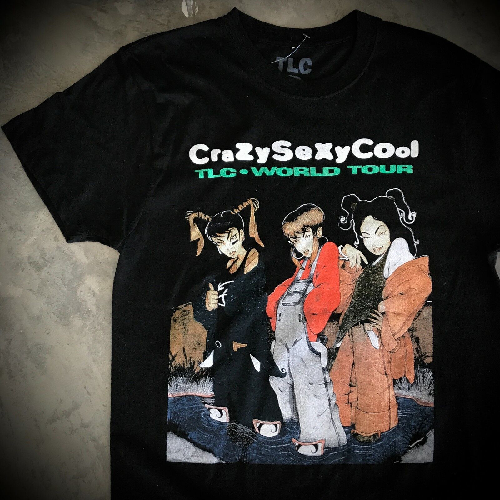 TLC CRAZY SEXY COOL T-SHIRT retro 90s pop music replica vtg TLC CRAZY SEXY COOL T-SHIRT retro 90s pop music replica vtg
