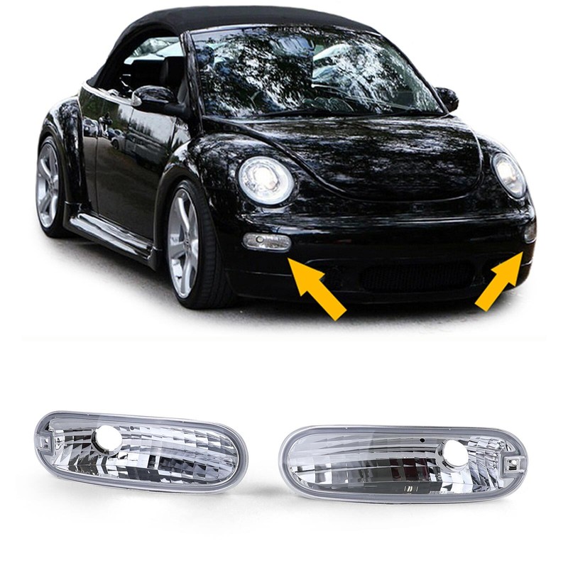 Klarglas Front Blinker Chrom FÃ¼R Vw New Beetle 98-06