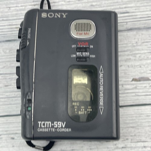 SONY TCM-59V External Speaker Cassette Voice Recorder Tape. Parts & Repair