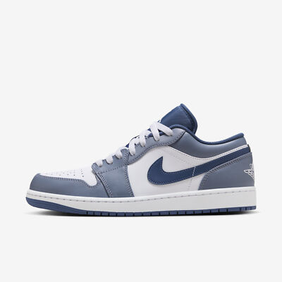 Nike Air Jordan 1 Low Ashen Slate Men Casual Sneakers 553558-414 Men's Shoes