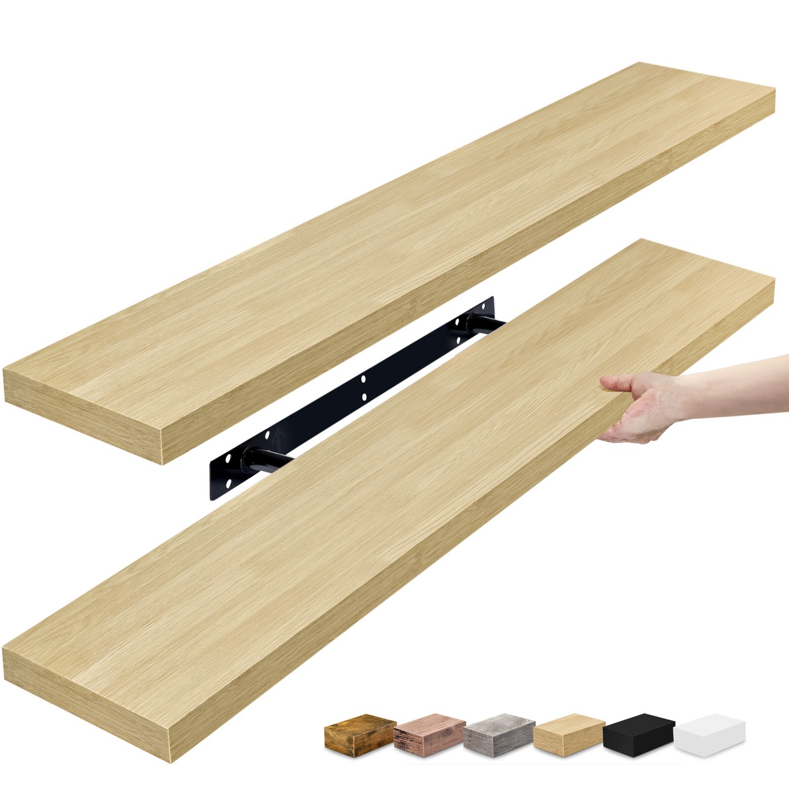 Sorbus Floating Shelves for Wall, 2 Pack (35 Inch) Long Wall-Mounted Shelves