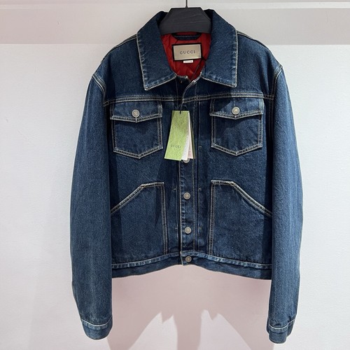 Gucci Embroidered Denim Jacket In Small | eBay