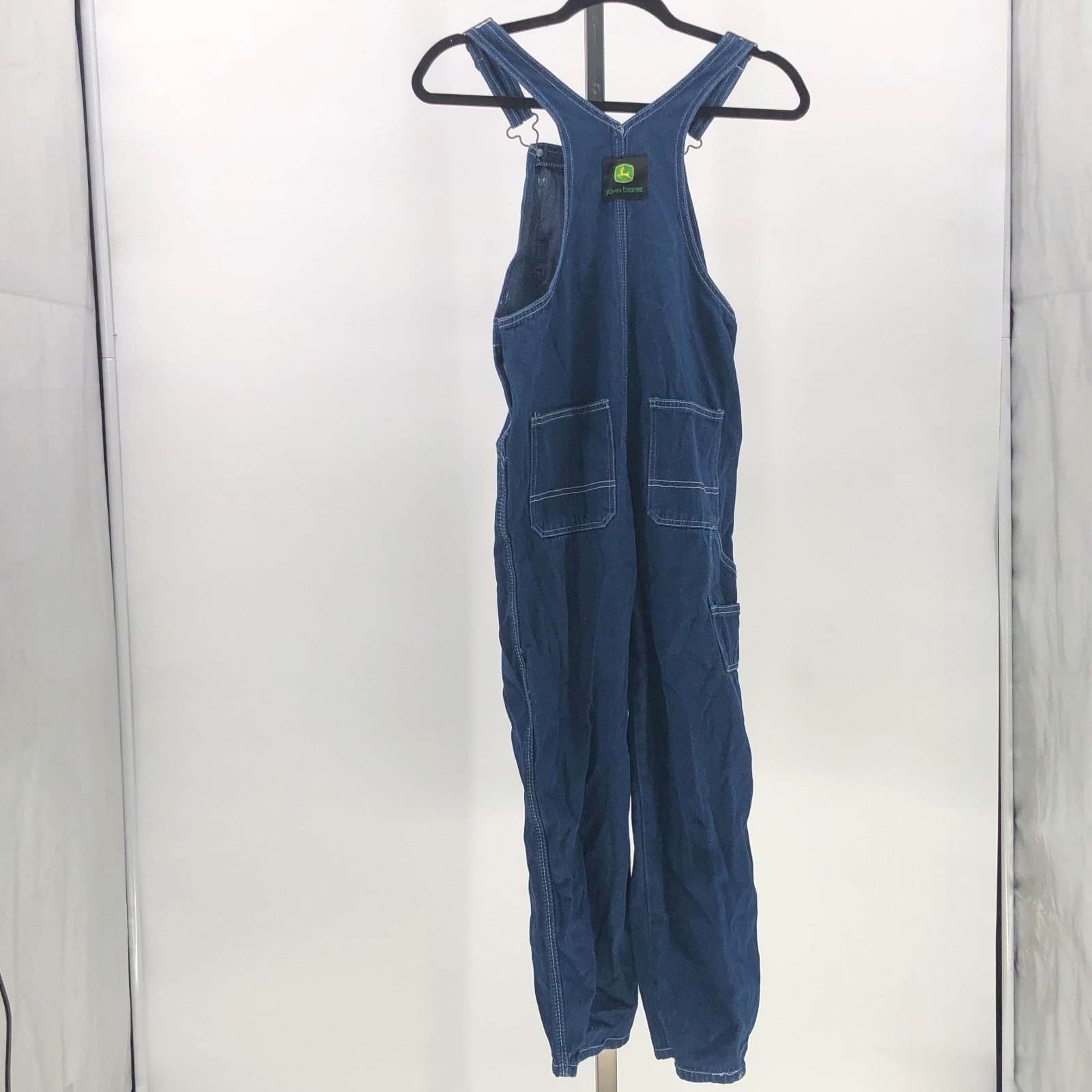 John Deere Blue Bib Jean Overalls Youth Kids Size 10 Regular Farmer GB5