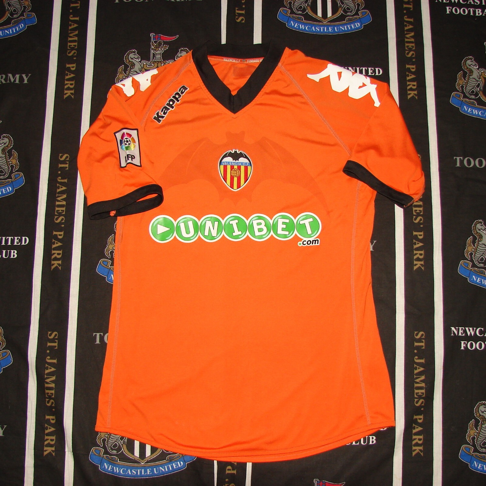Valencia Away Football Shirt Jersey 2010 2011 Kappa Size S