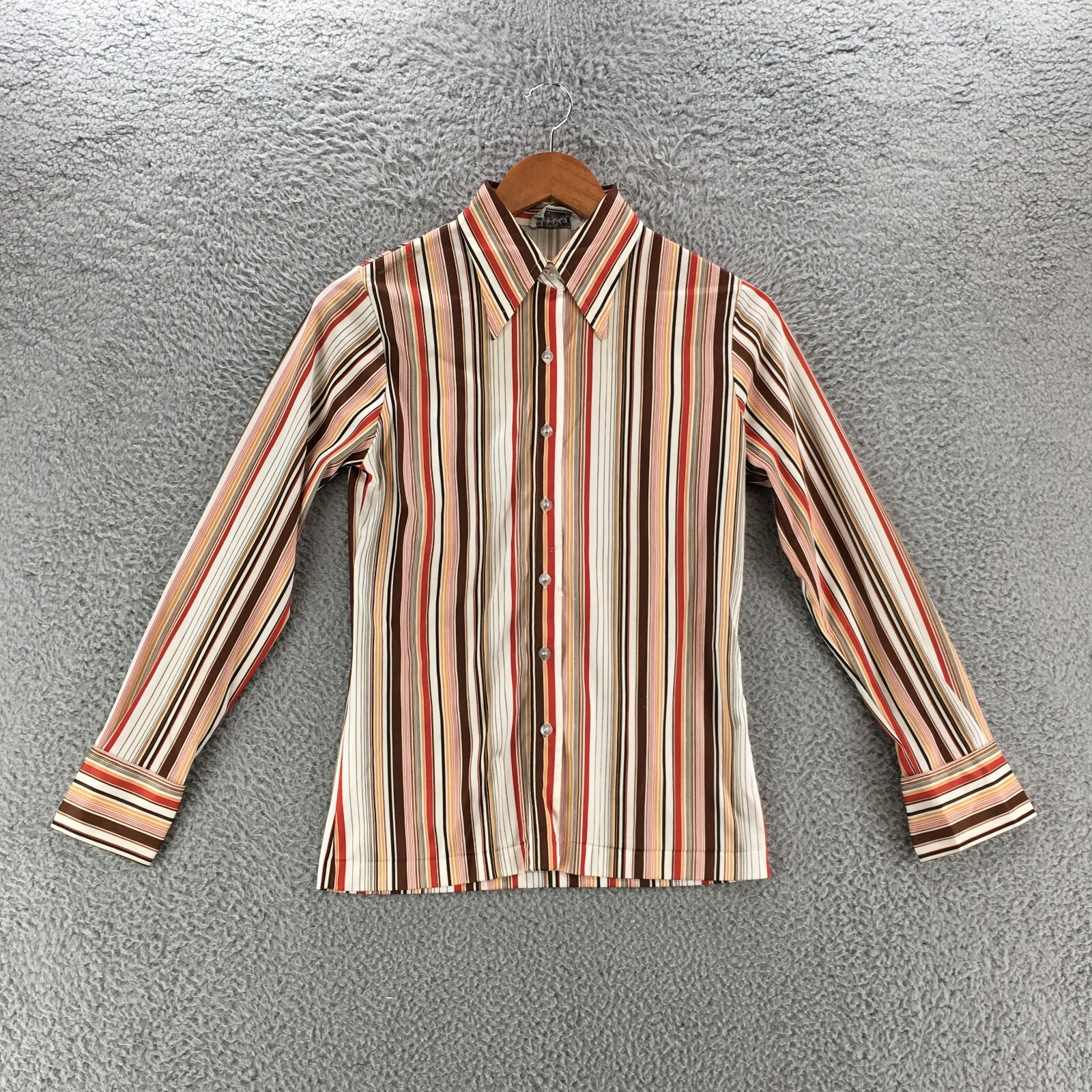 トップス Ameri BLURRED STRIPE OVER SHIRT EFFORTLESS GLAM RHINESTONE STRIPE BUTTON DOWN SHIRT – AKIRA