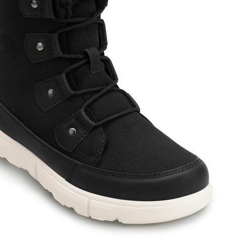 Winter Boots Cozy Faux Fur Anti-Slip Snow Boots Lace Up Ankle Booties for Women