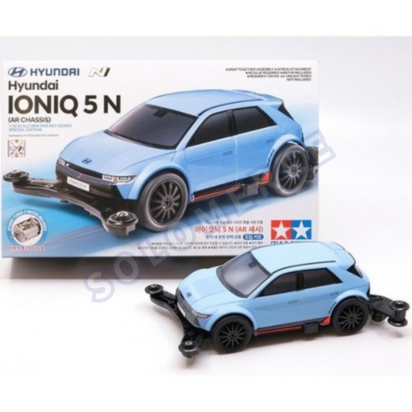 タミヤ　韓国　ミニ四駆　Hyundai IONIQ 5 N Tamiya Mini Car - 92446 - Hyundai IONIQ 5N - AR C hassis | eBay