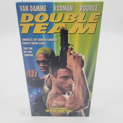 Double Team VHS, 1997, Closed Captioned Van Damme Rodman