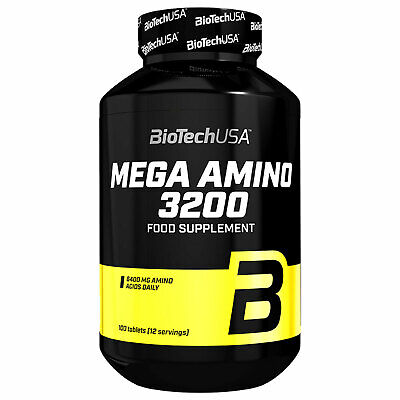 BIOTECH USA MEGA AMINO ACIDS 100 Tablets - BCAA Anabolic Whey Protein Supplement