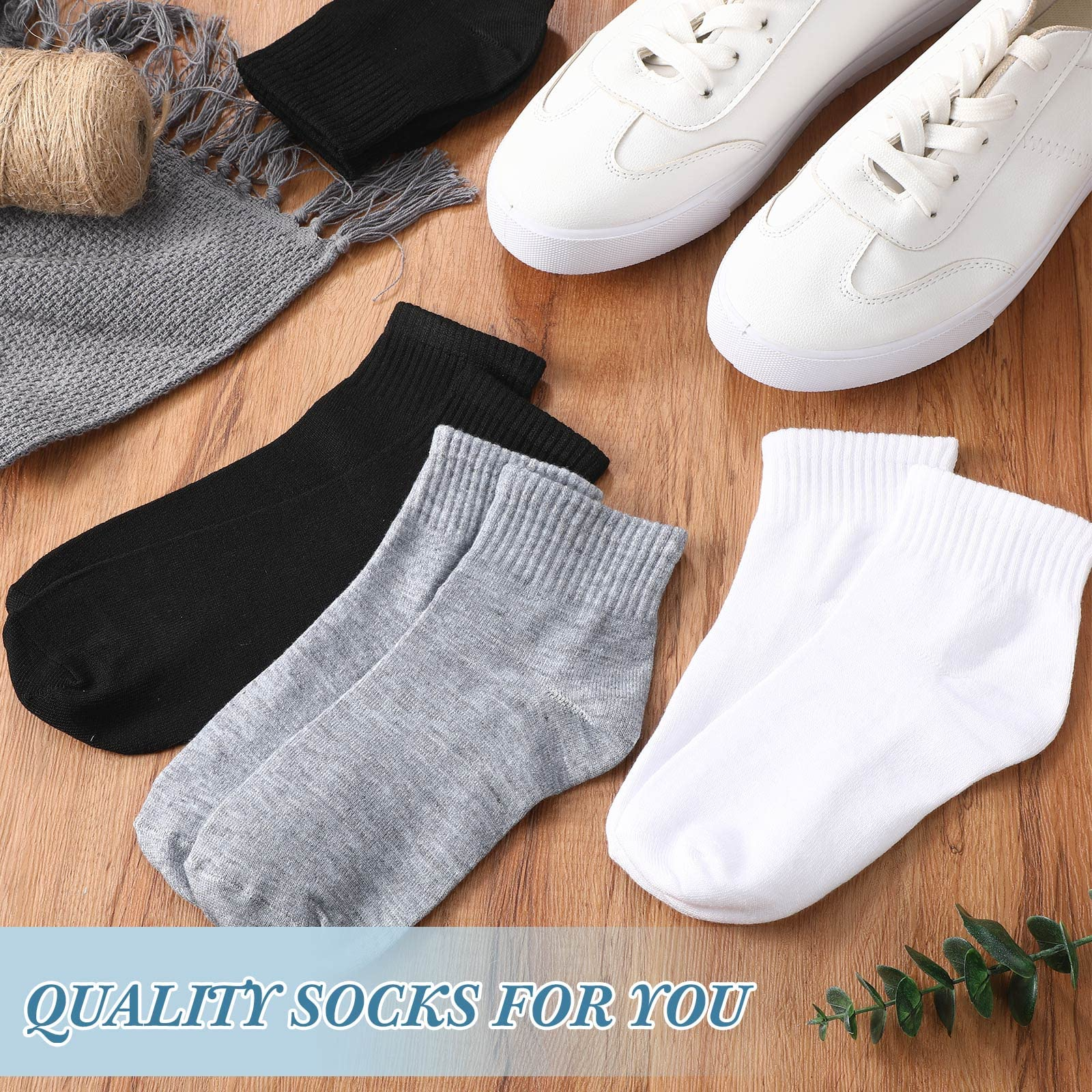 Lot 1-3 Pairs Mens Womens Ankle Quarter Crew Socks Sport Casual Cotton Socks US