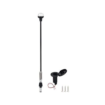 Boat Stern Light Anchor Light LED Marine Spring Flexible Pole All Round White...