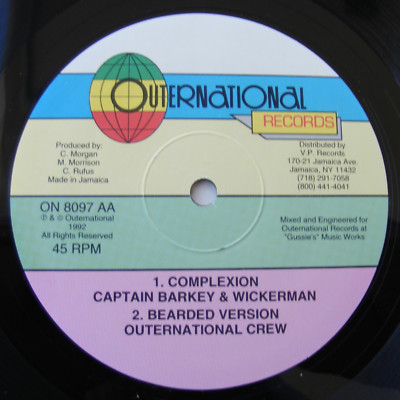 CAPTAIN BARKEY & WICKERMAN Complexion / MACKIE RANKS 100% Body '92 Outernatl 12''