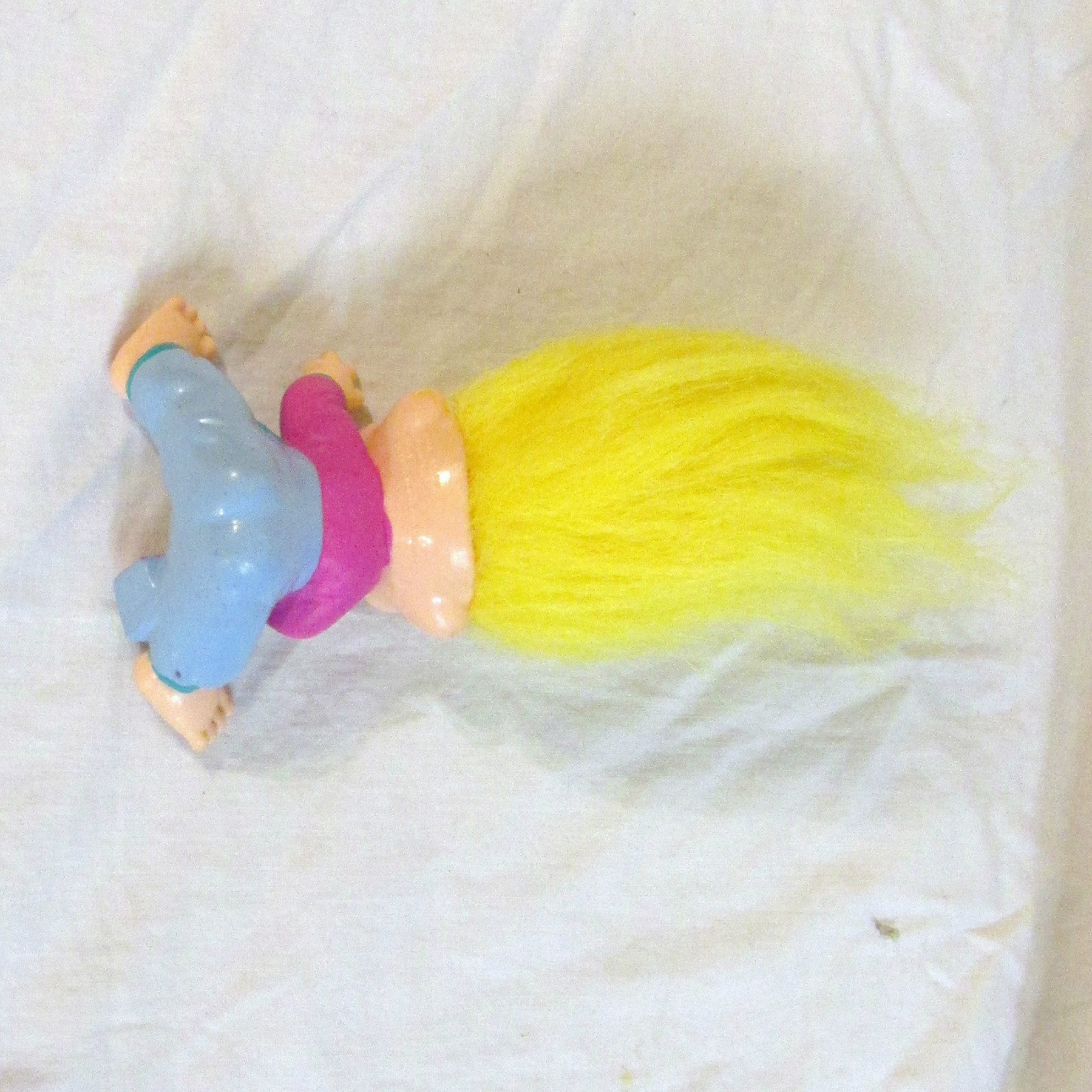 1 BABY APPLAUSE TROLL 1991 Magic BabY NEW OLD STOCK  WITH BUILDING BLOCKS