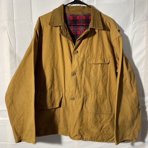 VTG! Canvas Hunting Jacket Pheasant Upland Game Duck Corduroy 60s
