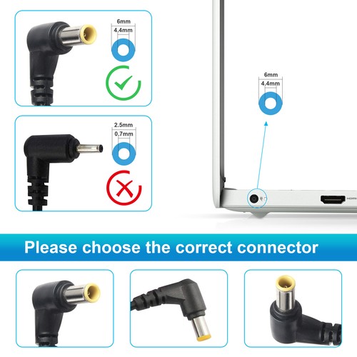 90W 19.5V 4.7A AC Adapter Charger for Sony Vaio Series Laptop Power Supply Cord