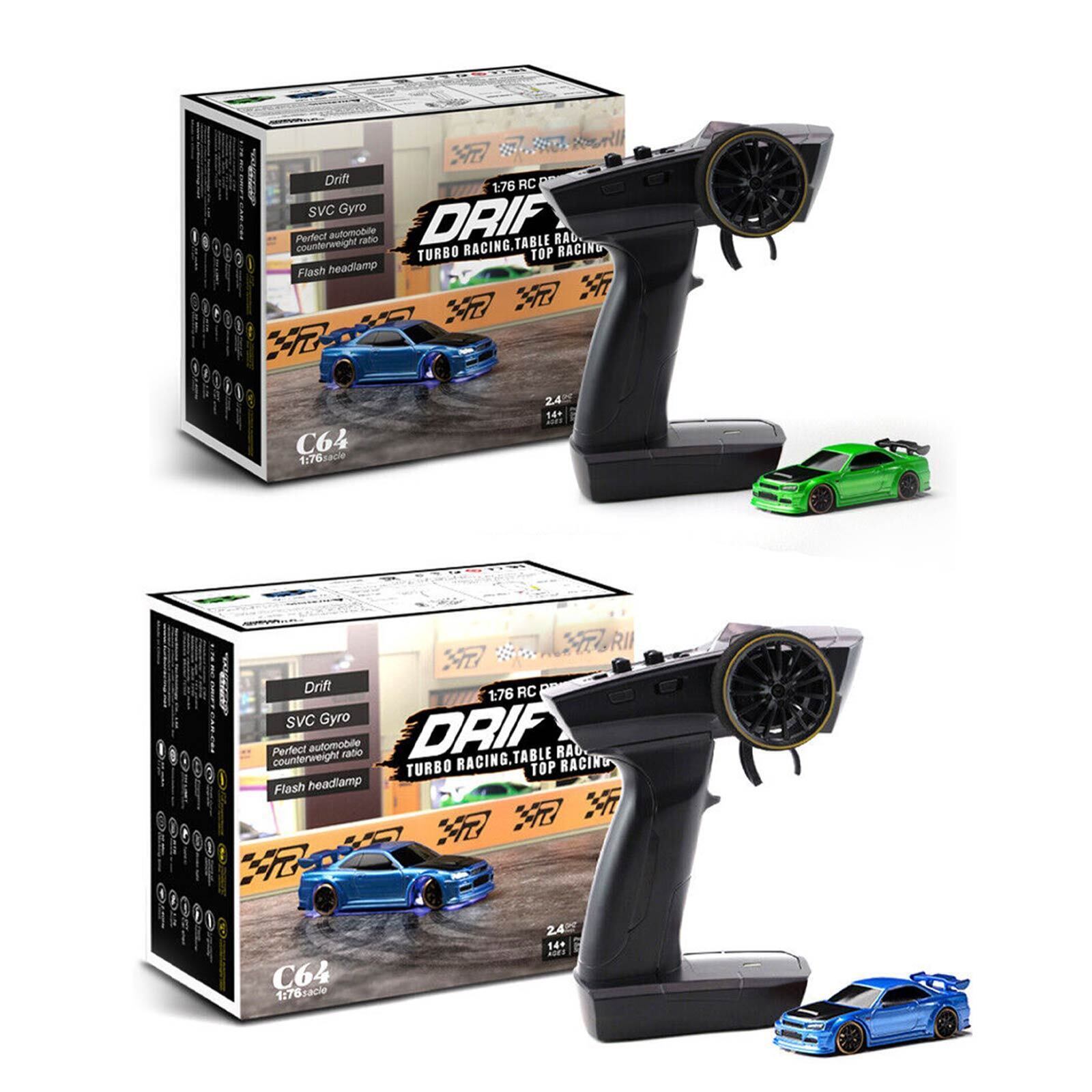 美品　Turbo Racing C64ドリフトカー　GN TURBO RACING ターボレーシング C64 グリーン ドリフトカー