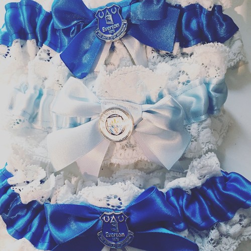 Wedding Garter Football Everton Theme
