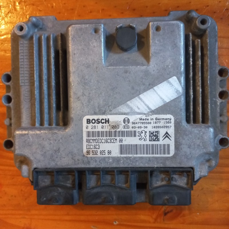Calculateur Peugeot 206 1.4 Hdi  -DÃCodÃ - Bosch Edc16c3 0281011089 / 9653202580