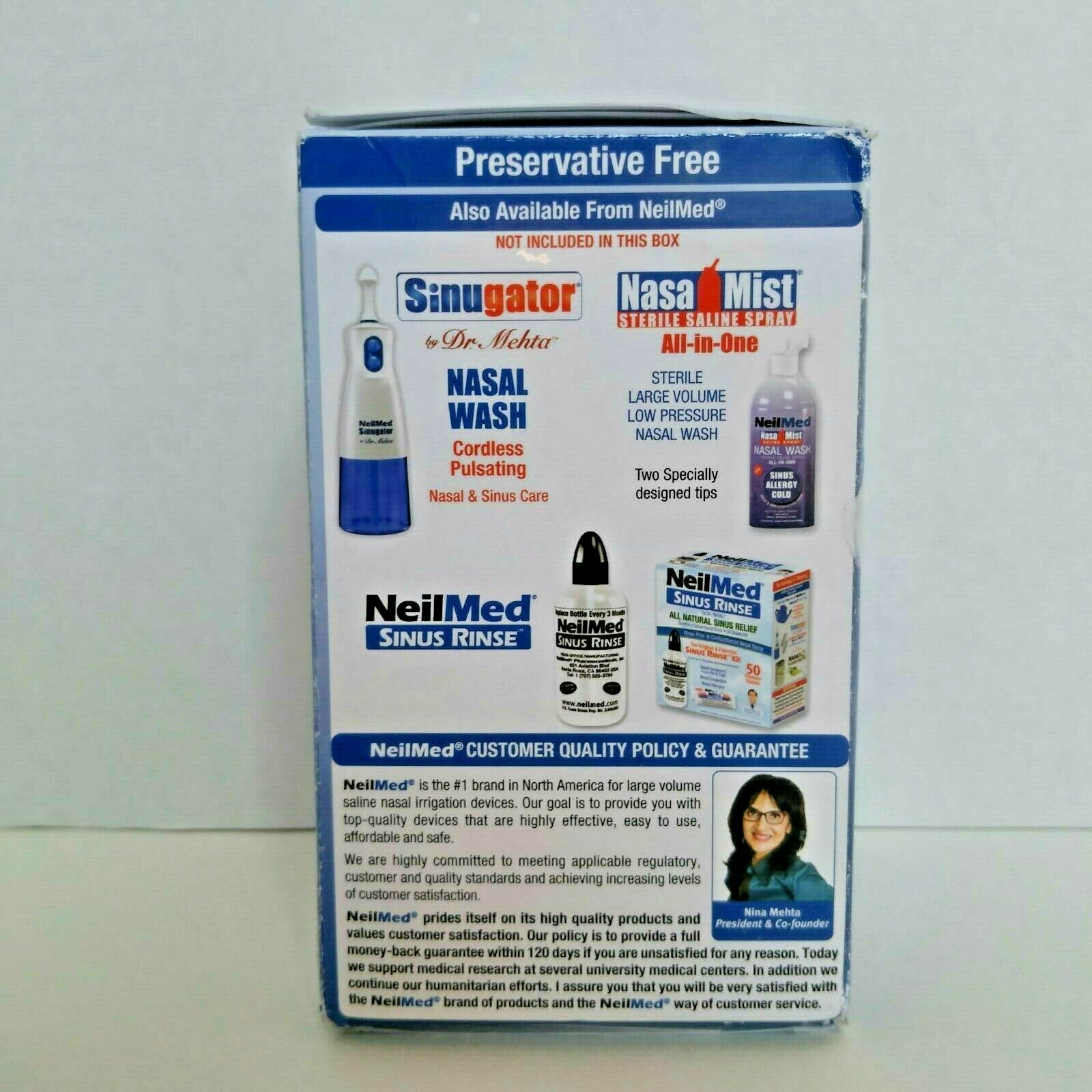 NeilMed NasaFlo Neti Pot by Dr Mehta All Natural Sinus Relief 1 Premixed Packet