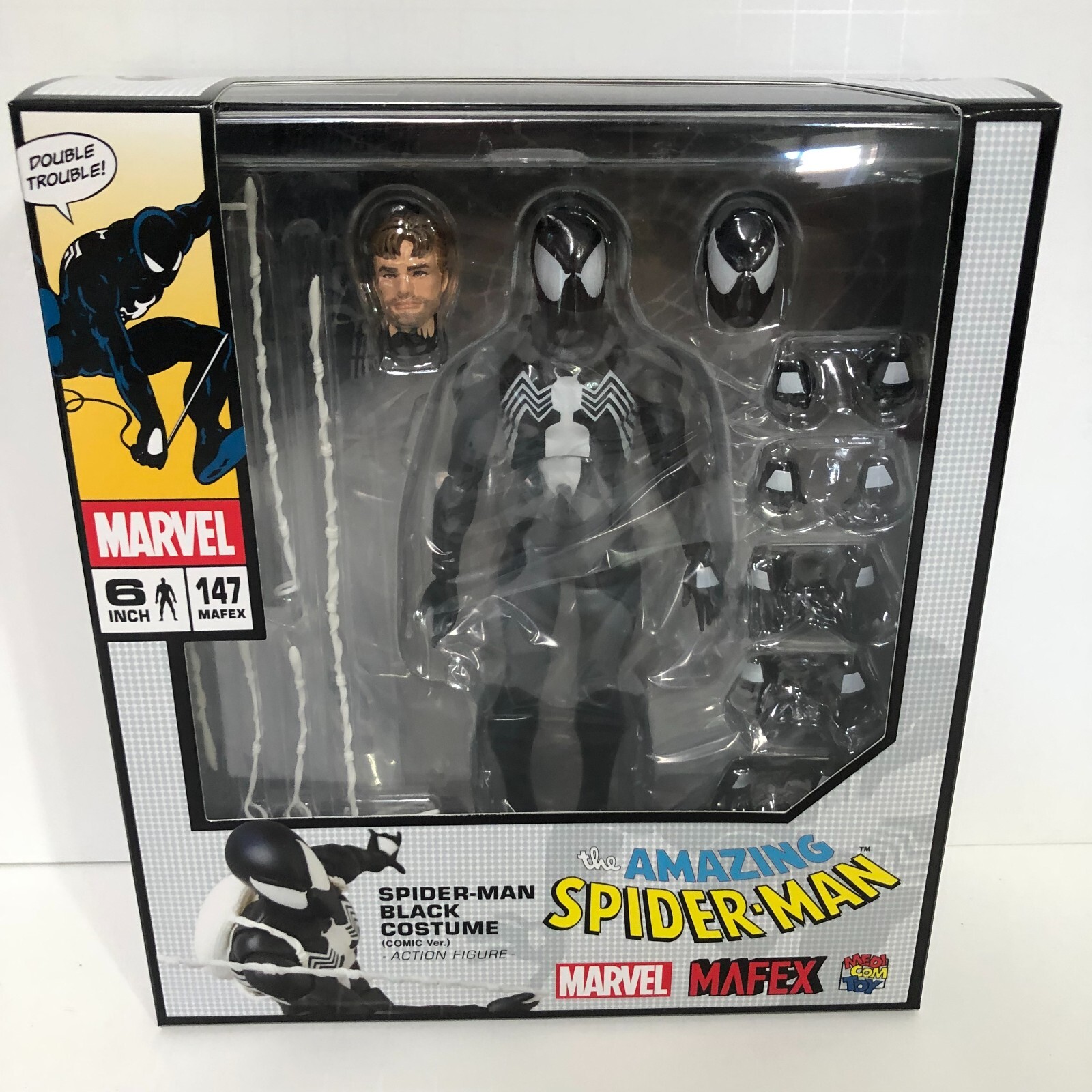 AUTHENTIC Mafex Spider-Man Black SYMBIOTE VENOM Costume AUTHENTIC Mafex Spider-Man Black SYMBIOTE VENOM Costume
