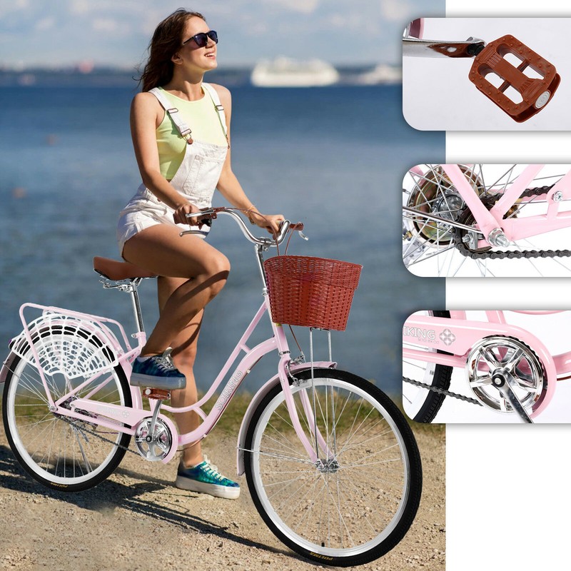 For Women With Basket And Rear Rack