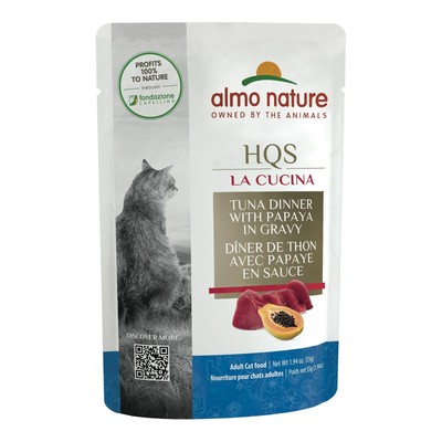 Almo nature HQS La Cucina Wet Cat Food Pouch Tuna Dinner 1.94 Oz Pack of 12