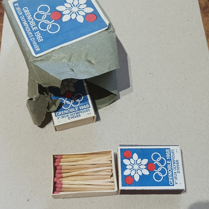 3 Boites Neuves D'Allumettes Des Jeux Olympiques D'Hiver De Grenoble 1968