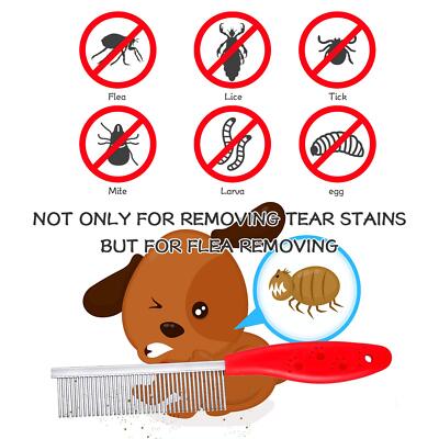 	4 Pieces Dog Dematting Comb Poodle Brushes for Grooming Pet Cat Cleaning Sli...