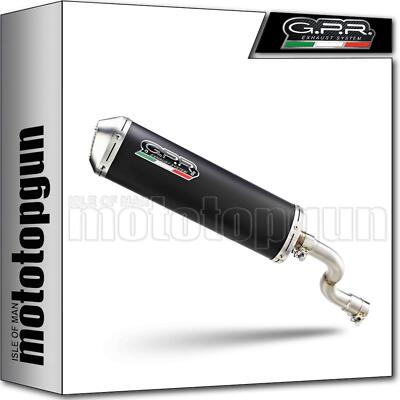 full system exhaust black aluminium gpr for suzuki burgman 200 ie 2011 11
