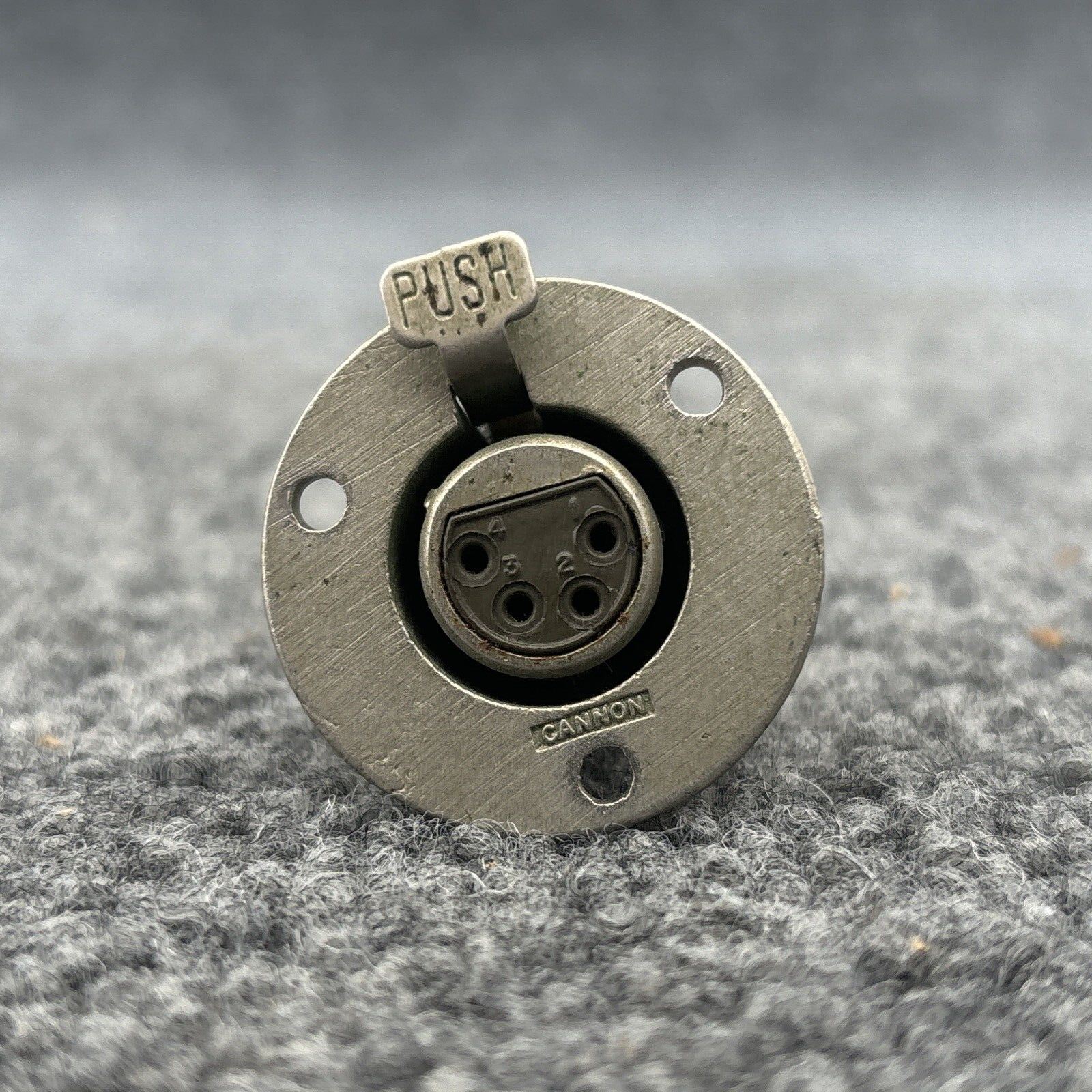 Cannon XLR-4-13 4-Pin Female Panel Mount Connector Used | eBay