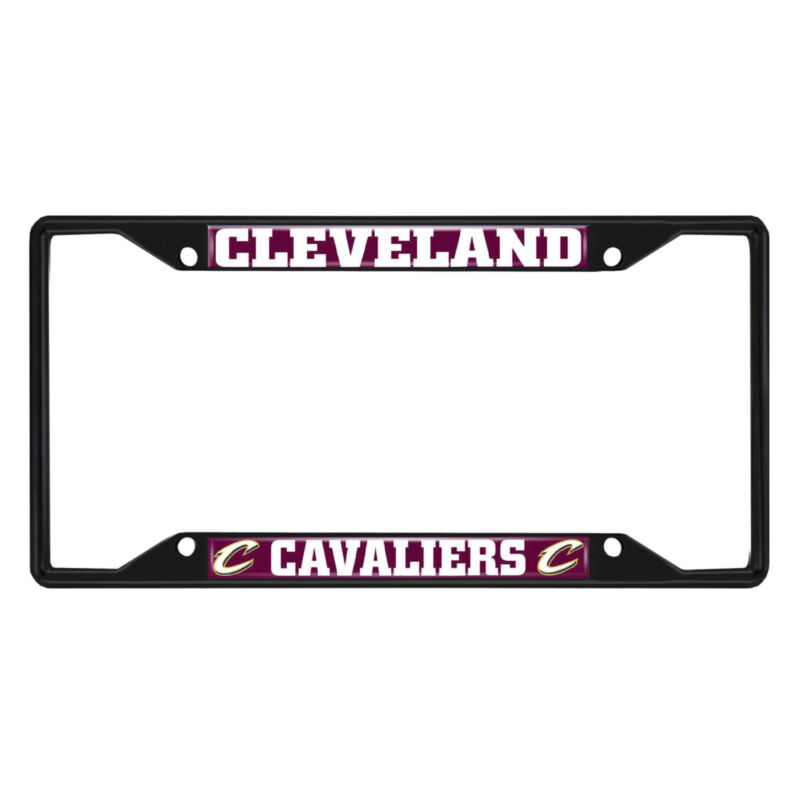 Fanmats Nba Cleveland Cavaliers Black Metal License Plate Frame