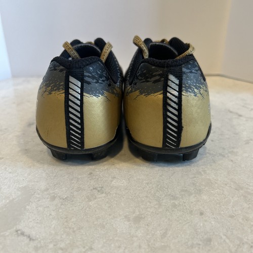 DSG Speed Viper Soccer Cleats Kids Size 2.5 Black Gold DSGYP21-BLK